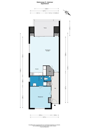 Floorplan - Stationsweg 15, 1431 EG Aalsmeer